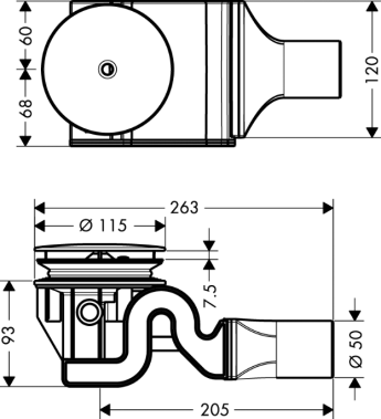 Hansgrohe odtoková súprava