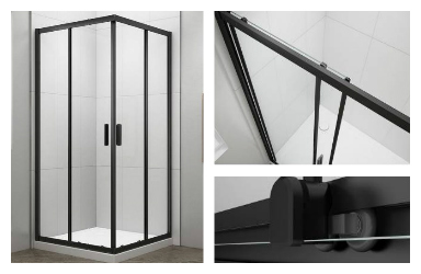 Cierne sprchove kuty