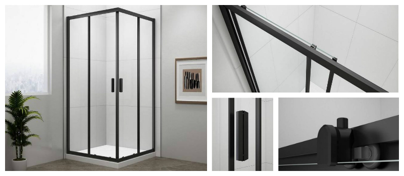 cierne sprchove kuty